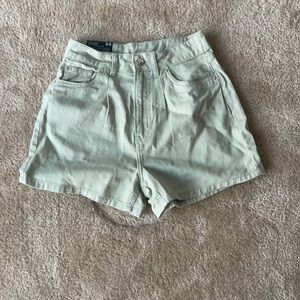 Mint green shorts